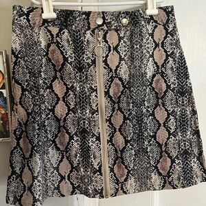 Snake skin skirt